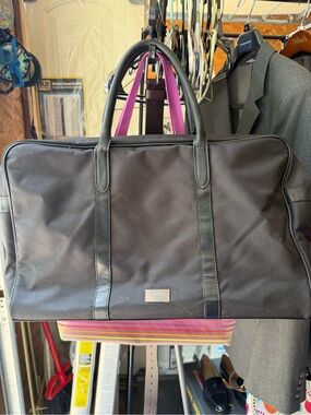 BOSS Black Duffel with Pink Interior Accents